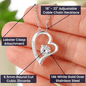 The stunning Forever Love Necklace is guaranteed to warm her heart!