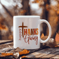 Happy Thanksgiving | custom-made ceramic mug
