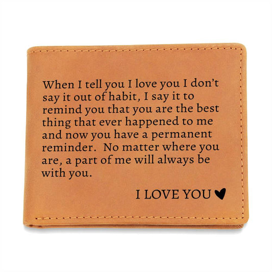 To My Soulmate | Graphic Leather Wallet