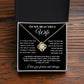 To My Beautiful Wife Forever Love Knot Necklace