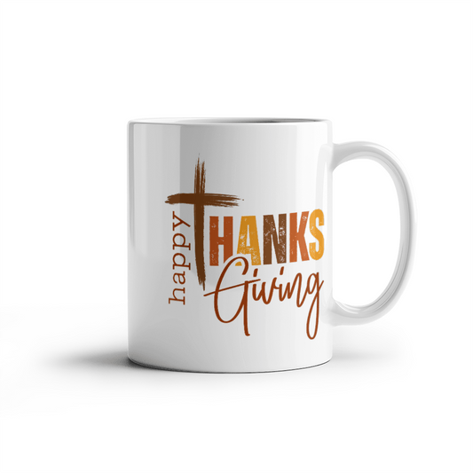 Happy Thanksgiving | custom-made ceramic mug